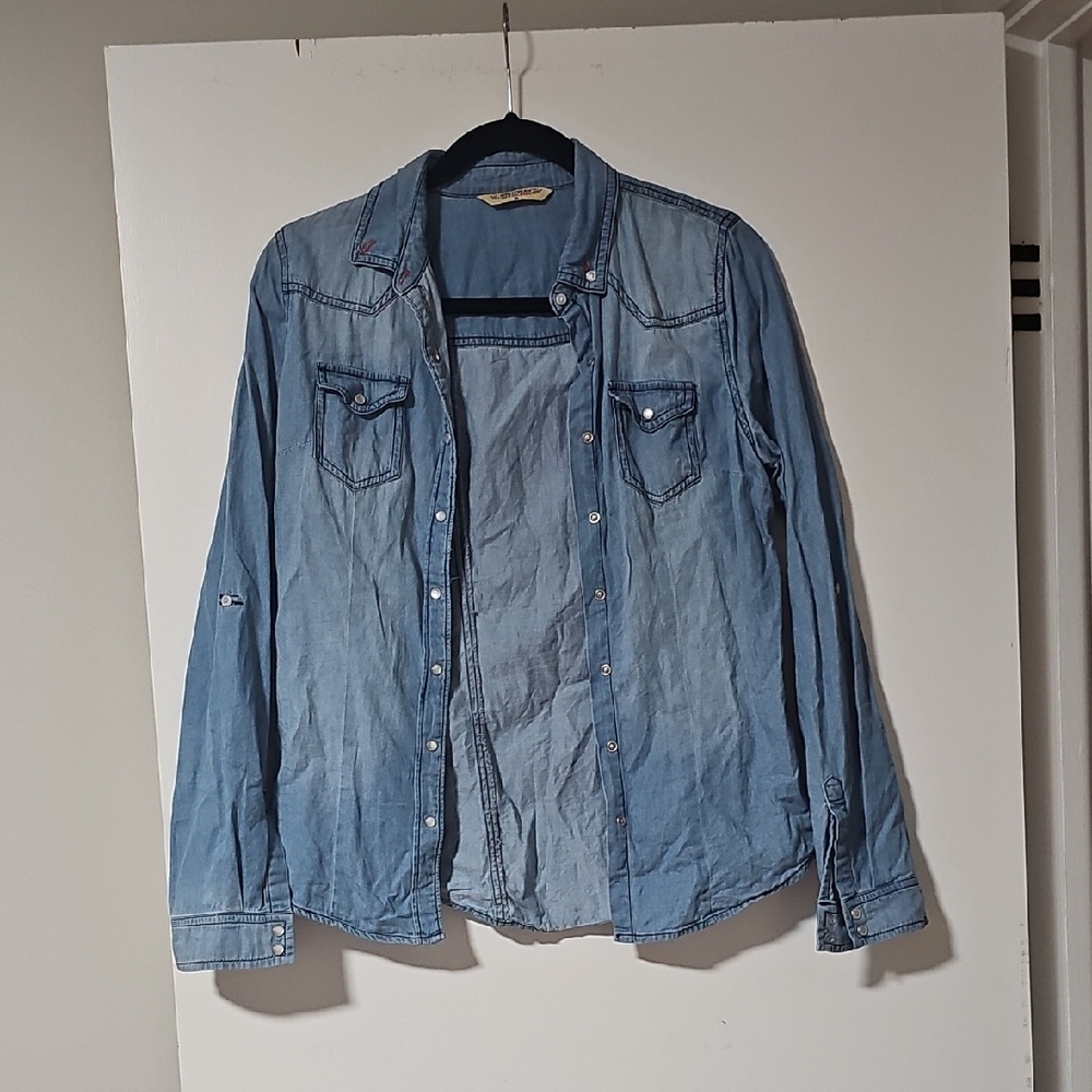 Highway Jeans Light Blue Denim Shirt Jacket